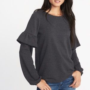 NEW OLD NAVY • Ruffle Sleeve Sweatshirt